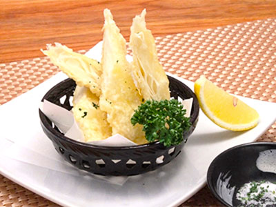 モッツァレラチーズの春巻天ぷら